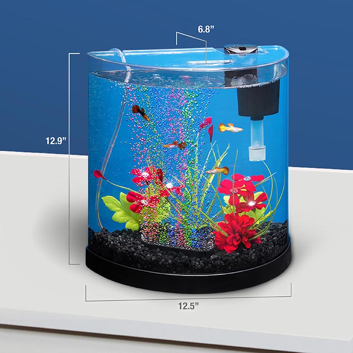 Bubbling LED Kit 3 Gallon Halfmoon Tetra